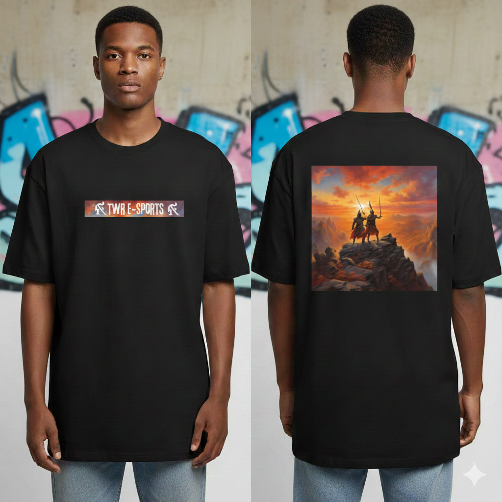 Camisa Oversized Guerreiros ao Pôr do sol