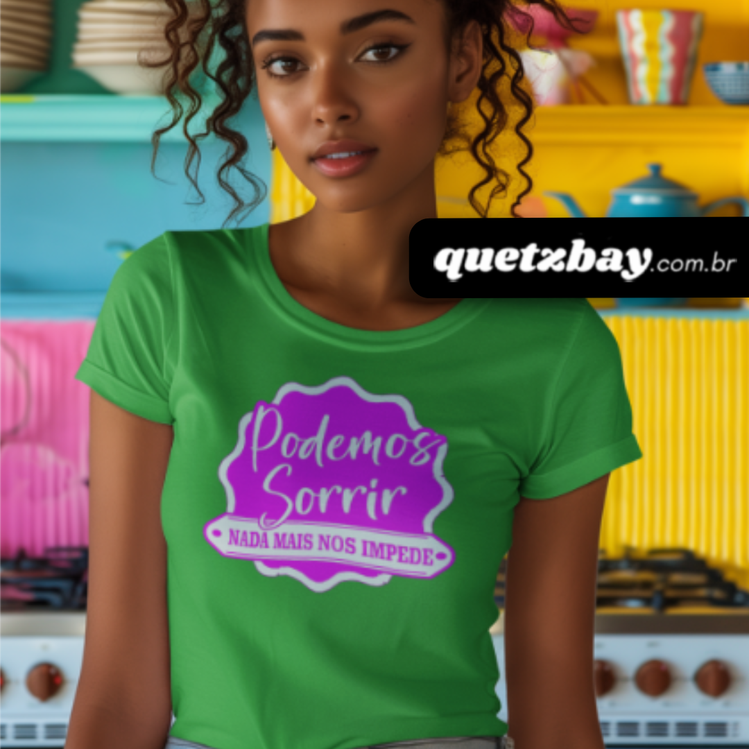 Podemos sorrir verde e rosa da Mangueira