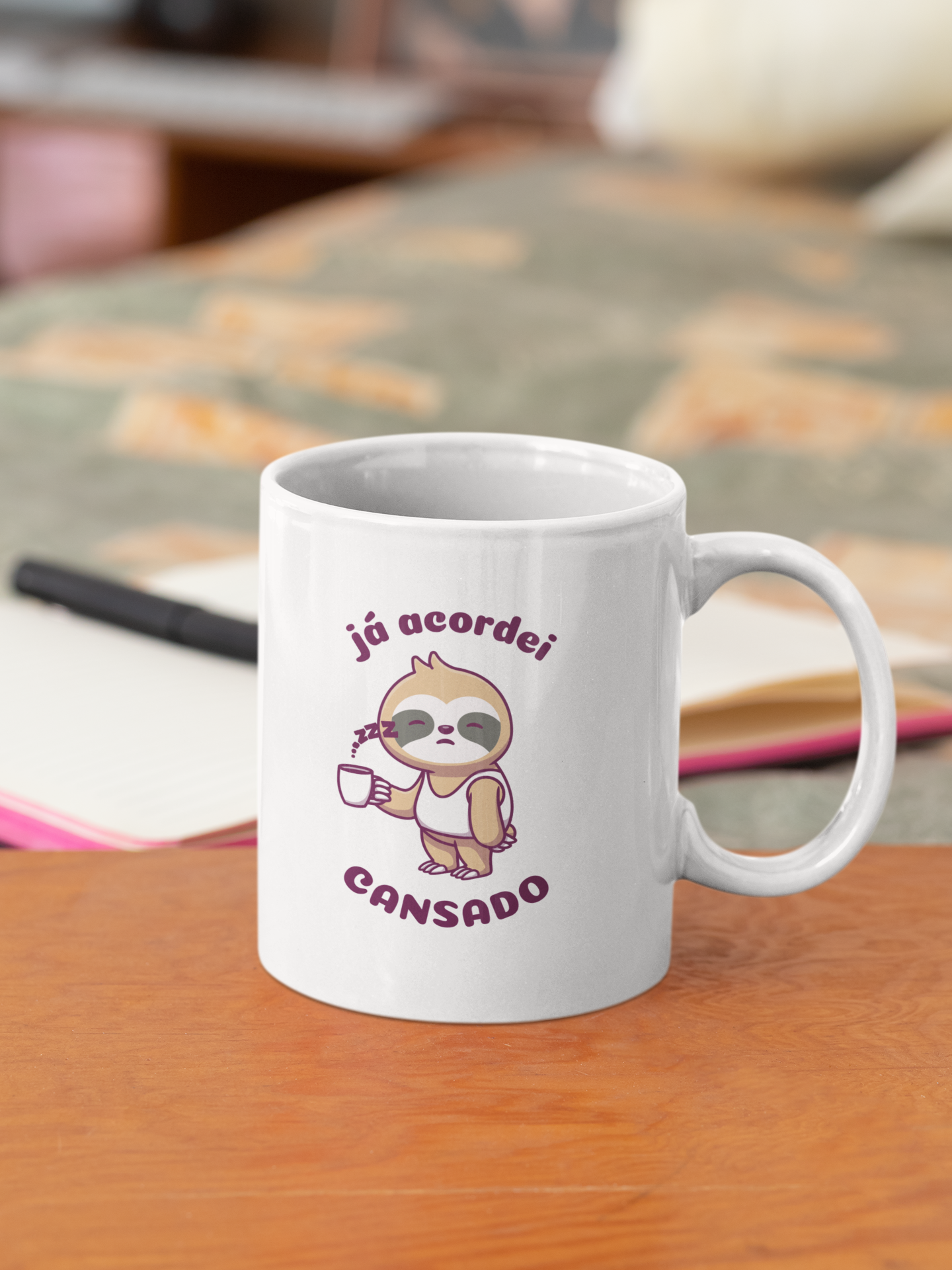 Nome do produto: Caneca Acordei Cansado