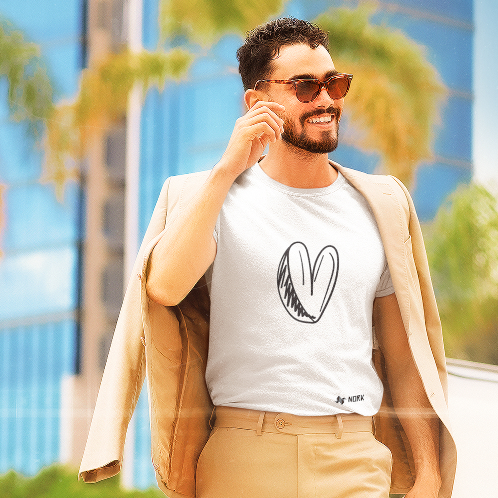 Nome do produto: Camisa Nork Rabisco Coração Rabiscado Prime