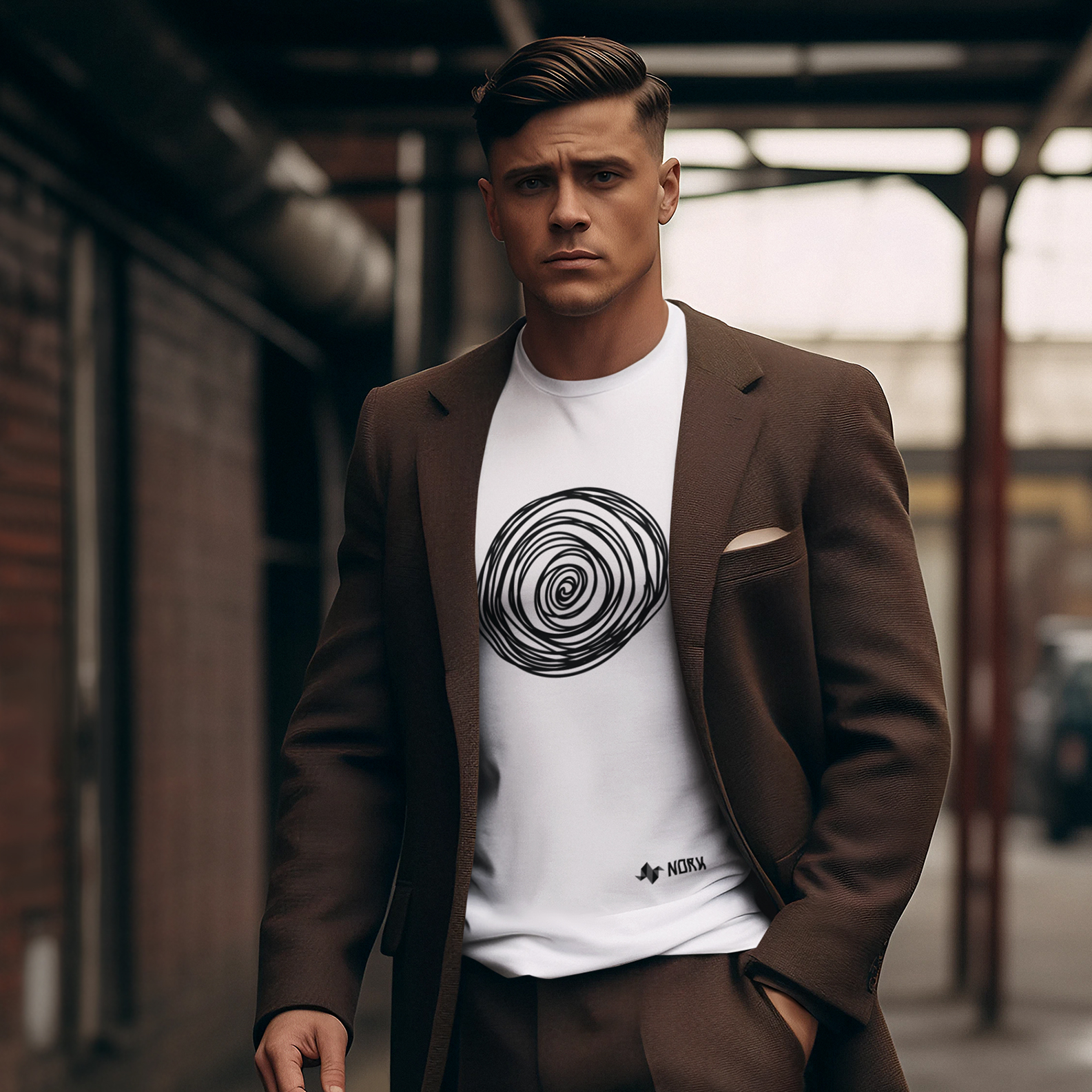 Nome do produto: Camisa Nork Rabisco Turbilhão Rabiscado Prime