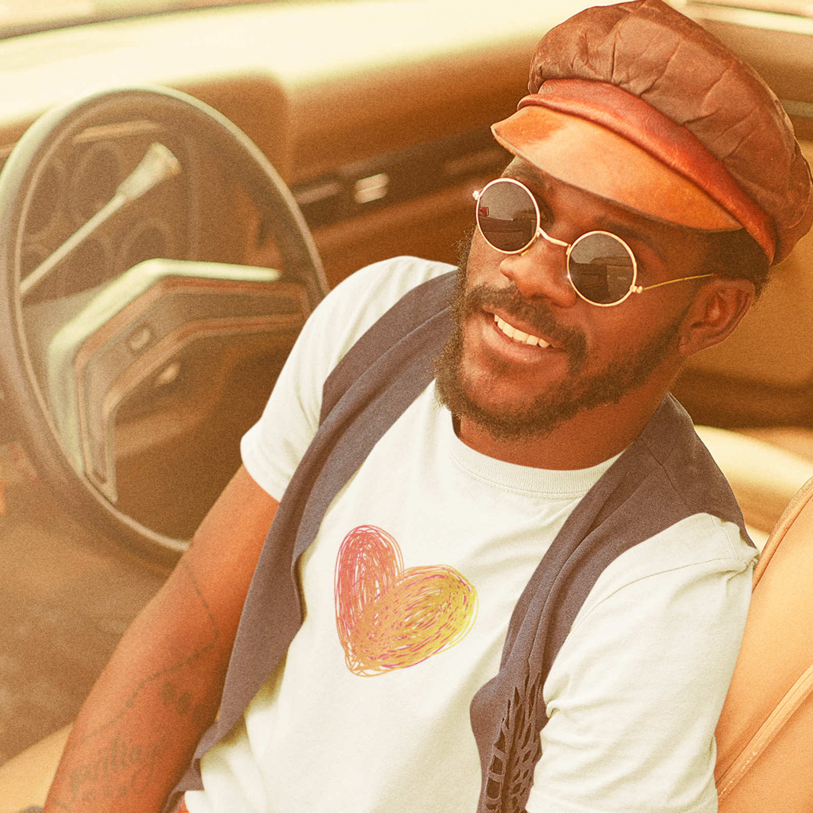 Nome do produto: Camisa Nork Rabisco Coração em Chamas Prime