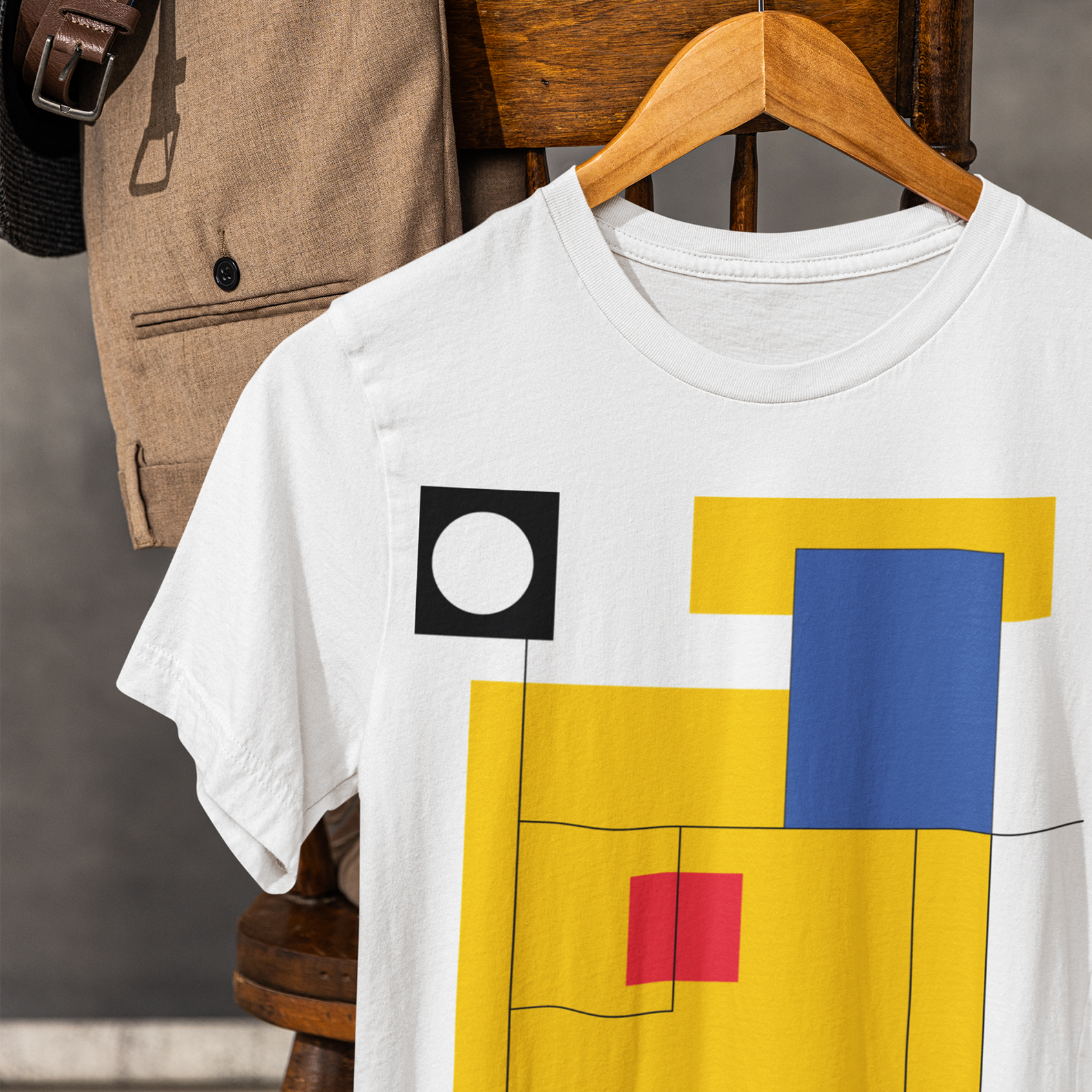 Nome do produto: Camsia Nork Original Bauhaus Geometric Colorful Pima