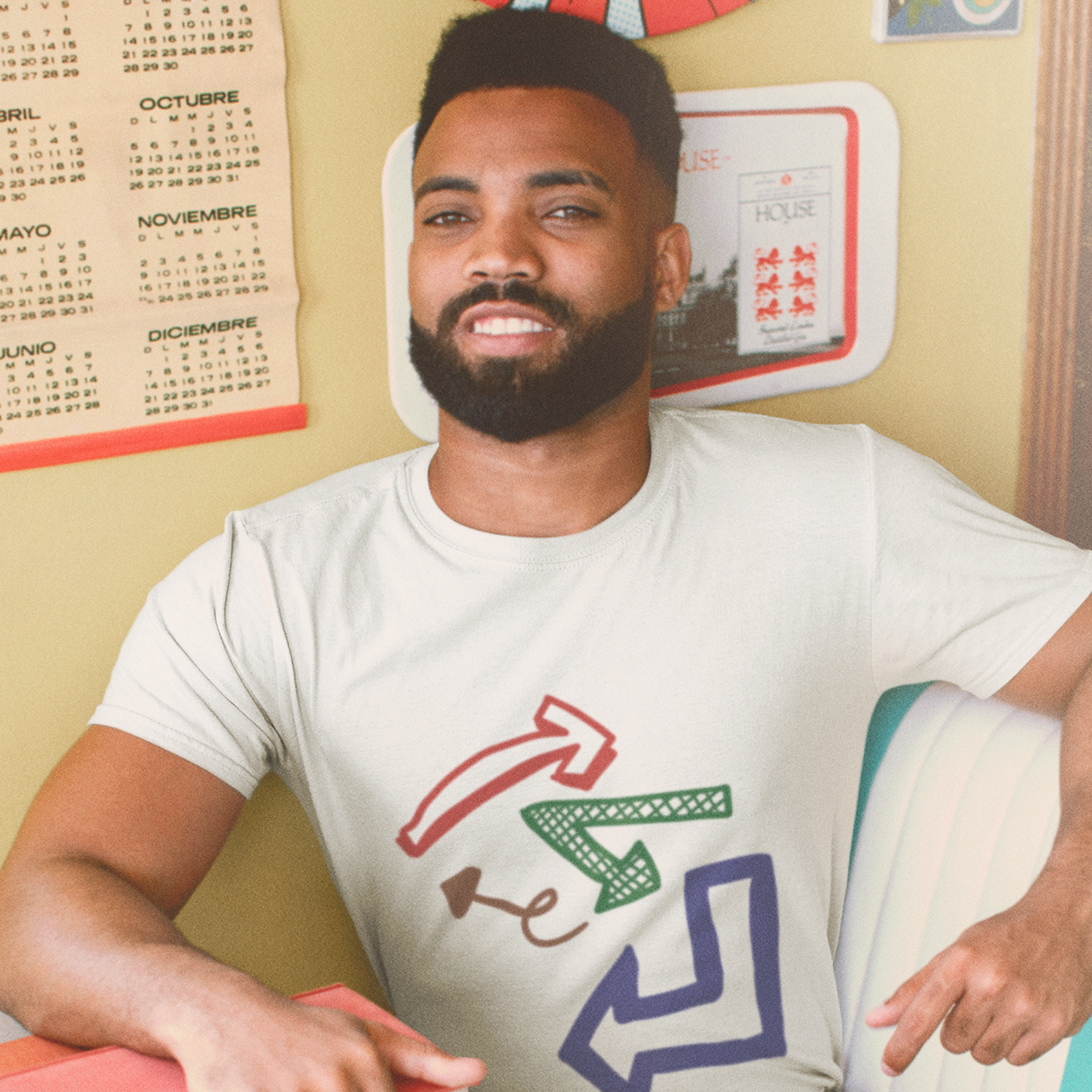 Nome do produto: Camisa Nork Rabisco Direções Cruzadas