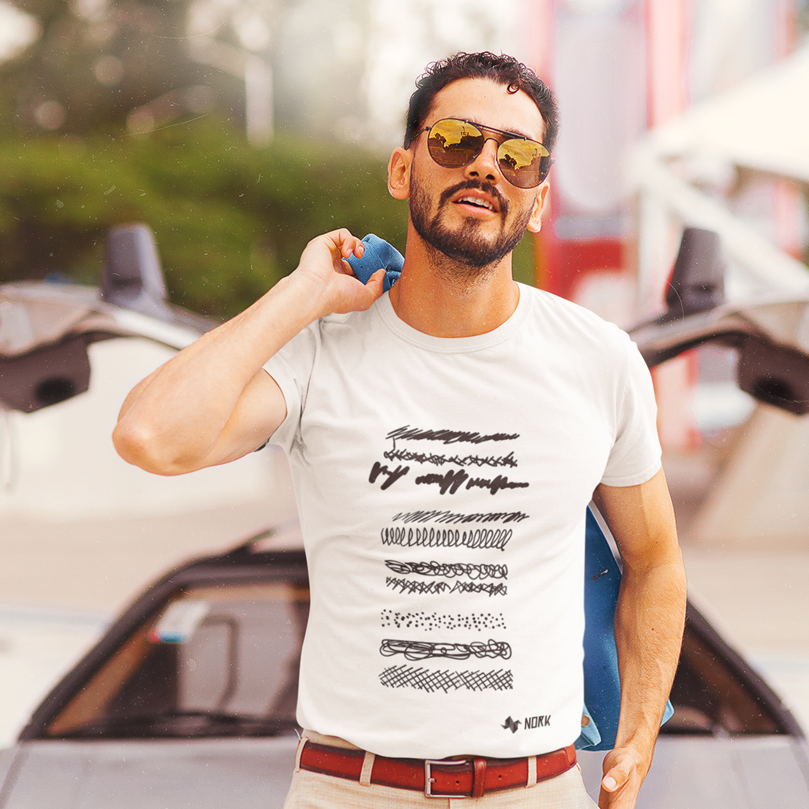 Nome do produto: Camisa Nork Rabisco Linhas Caóticas Prime