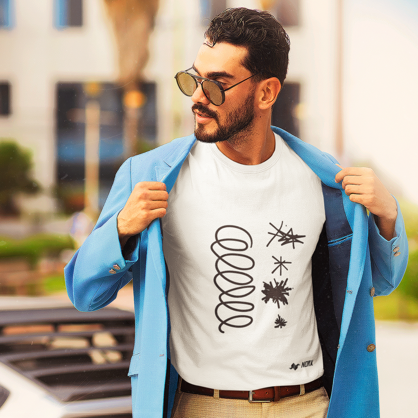 Nome do produto: Camisa Nork Rabisco Riso Digital Prime