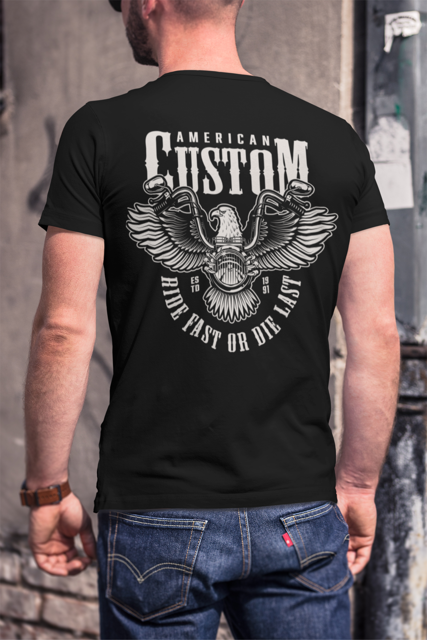 Nome do produto: CAMISETA CUSTOM AMERICAN