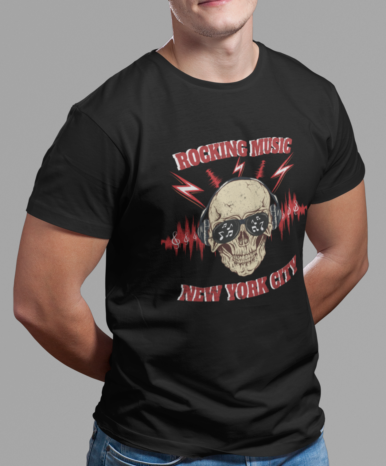 Nome do produto: CAMISETA ROCKING MUSIC