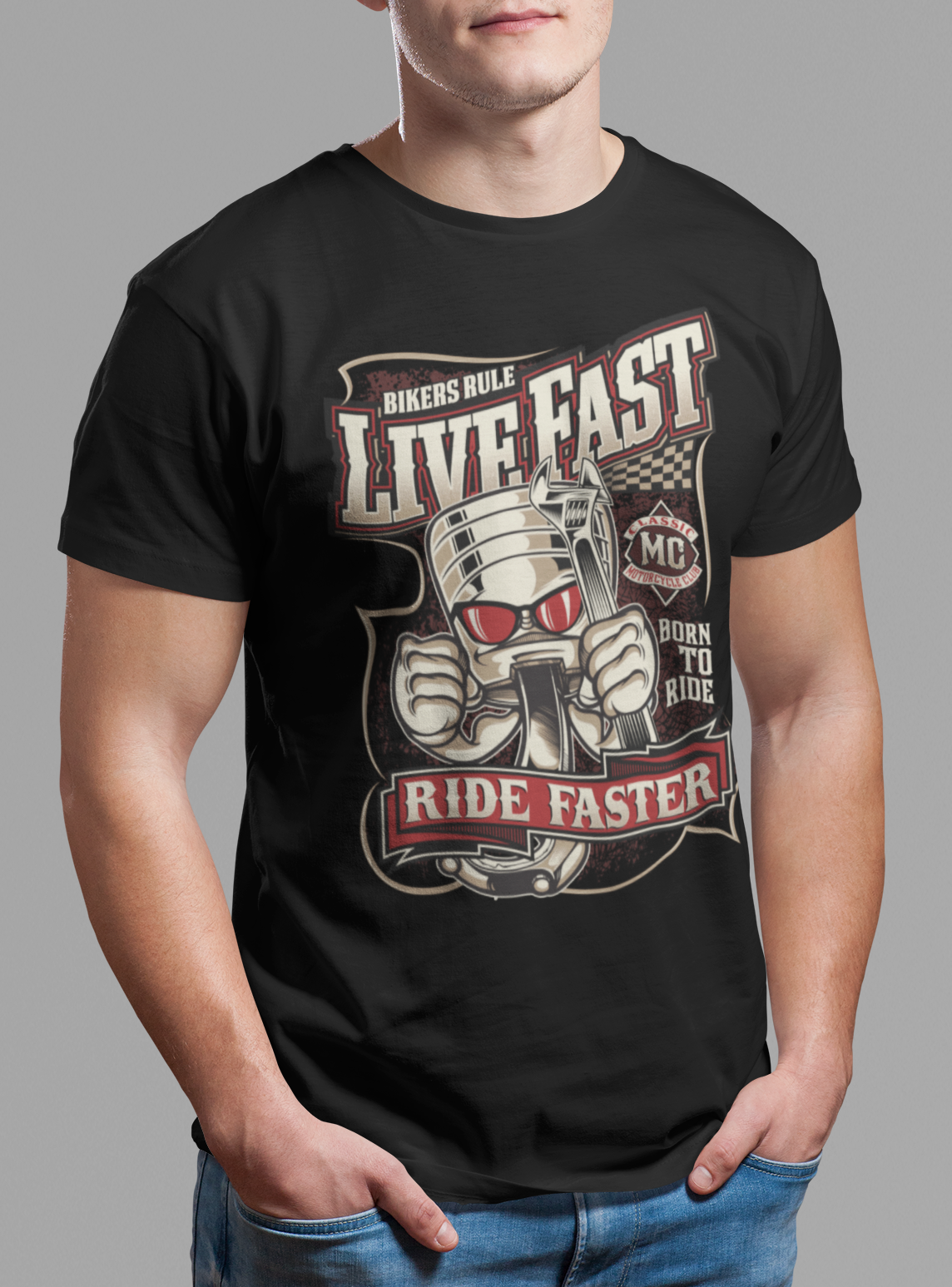 Nome do produto: CAMISETA LIVE FAST