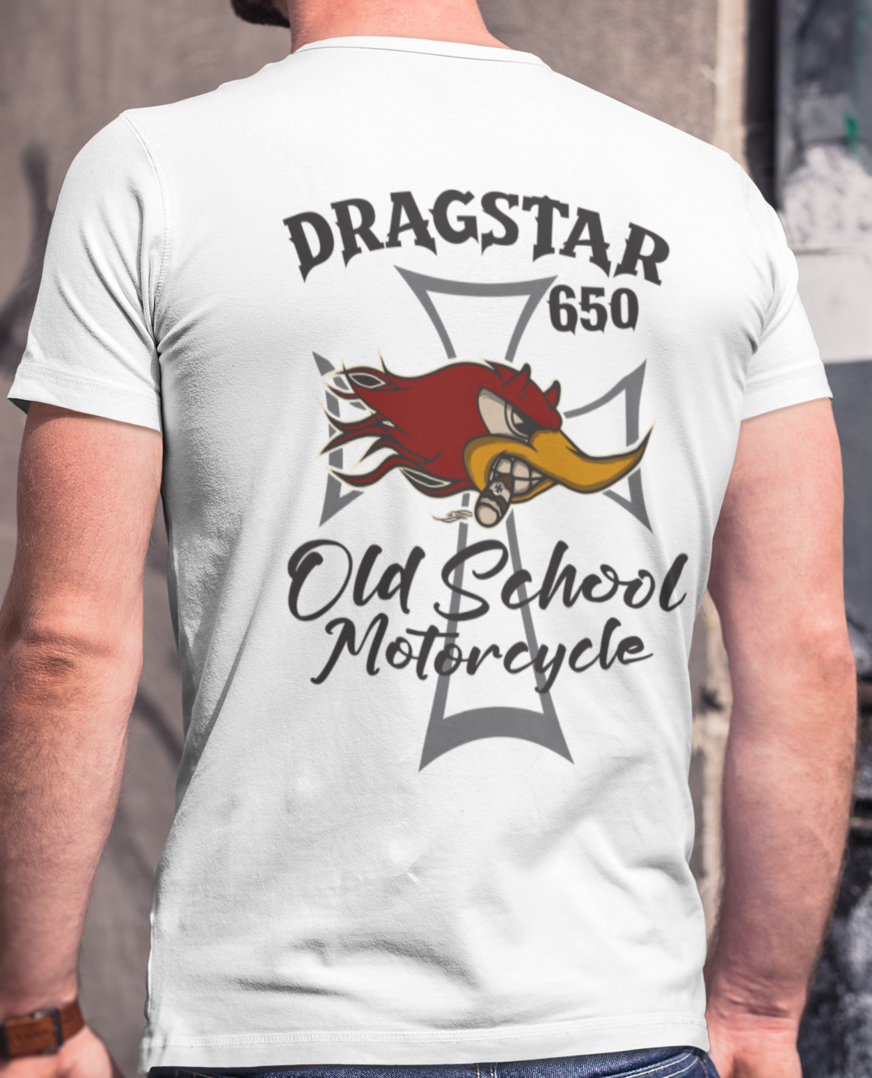 Nome do produto: CAMISETA DRAGSTAR BRANCA