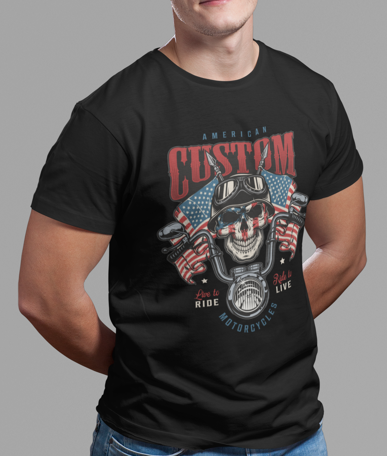 Nome do produto: CAMISETA AMERICAN CUSTOM