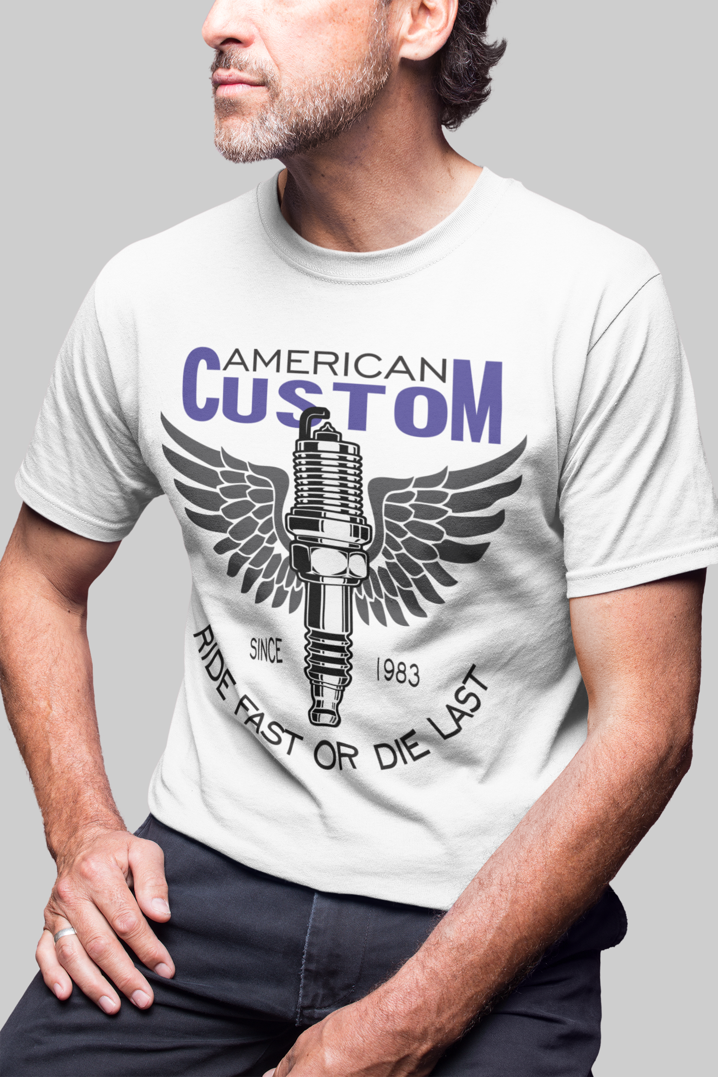 Nome do produto: CAMISETA MKF AMERICAN CUSTOM