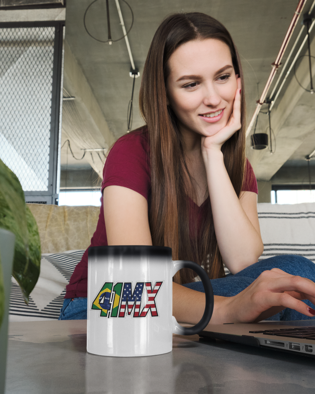 Nome do produto: Caneca Magica 41MX em Porcelana 325ml - branca