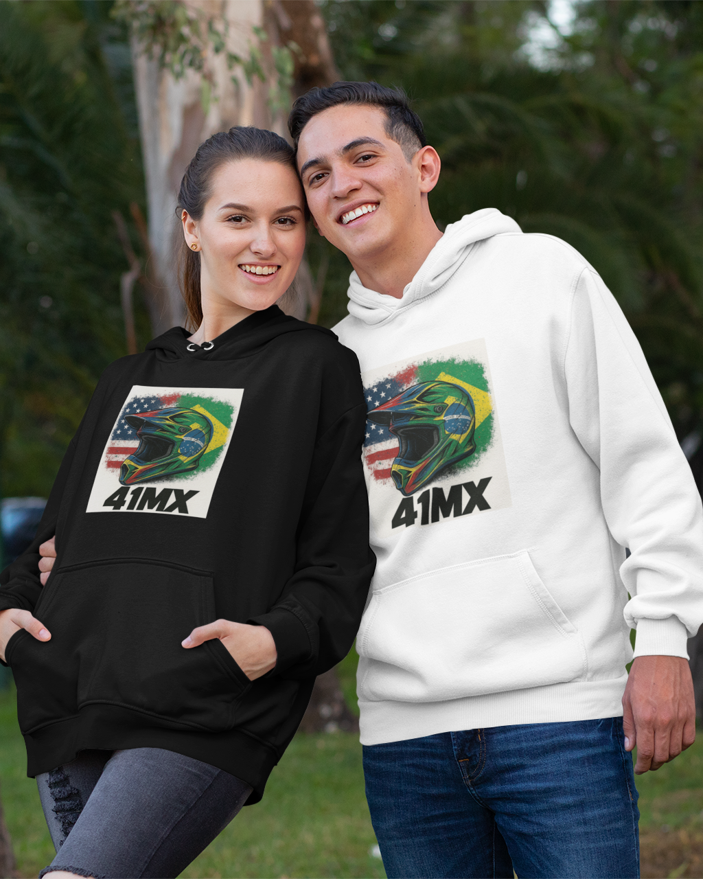 Nome do produto: Moleton Canguru 41MX Flanelado Unissex– Várias Cores, Estilo Motocross, Casual e Esportivo