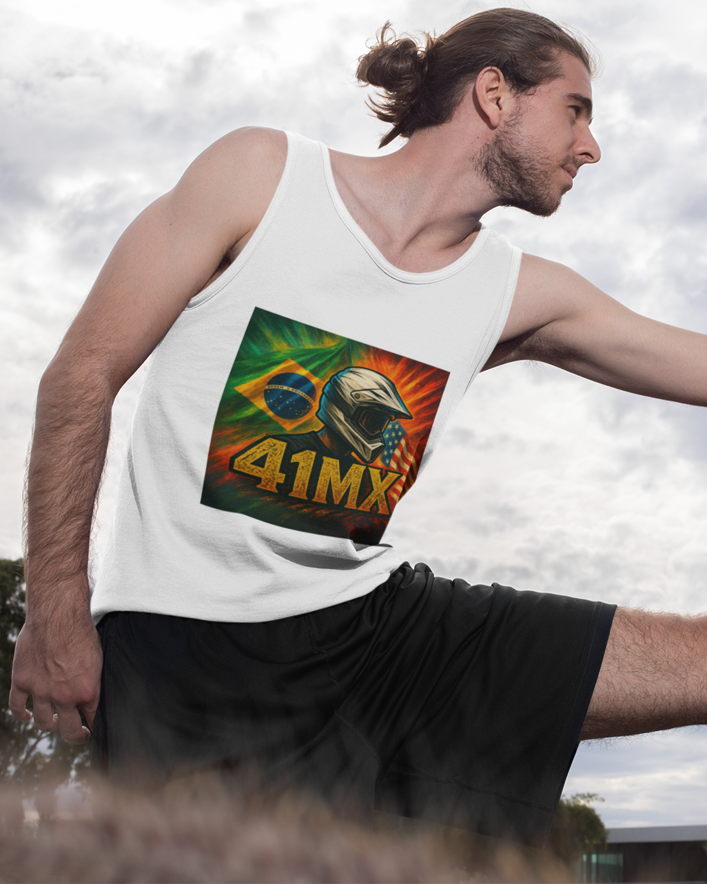 Nome do produto: Regata Quality 41MX Masculina - Algodão Premium Estilo Esportiva 00061