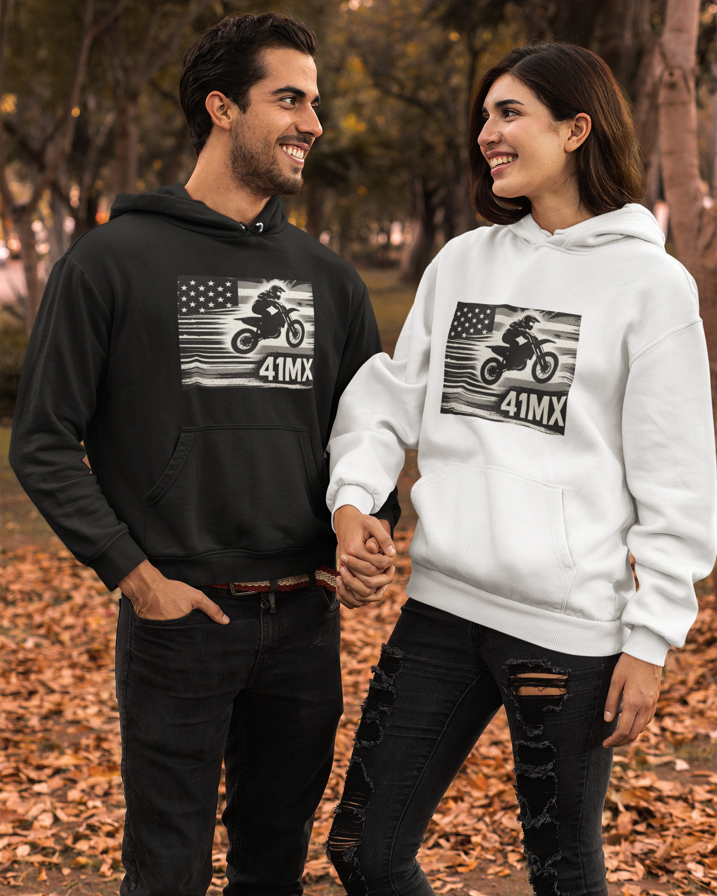 Moleton Canguru 41MX Flanelado Unissex– Várias Cores, Estilo Motocross, Casual e Esportivo