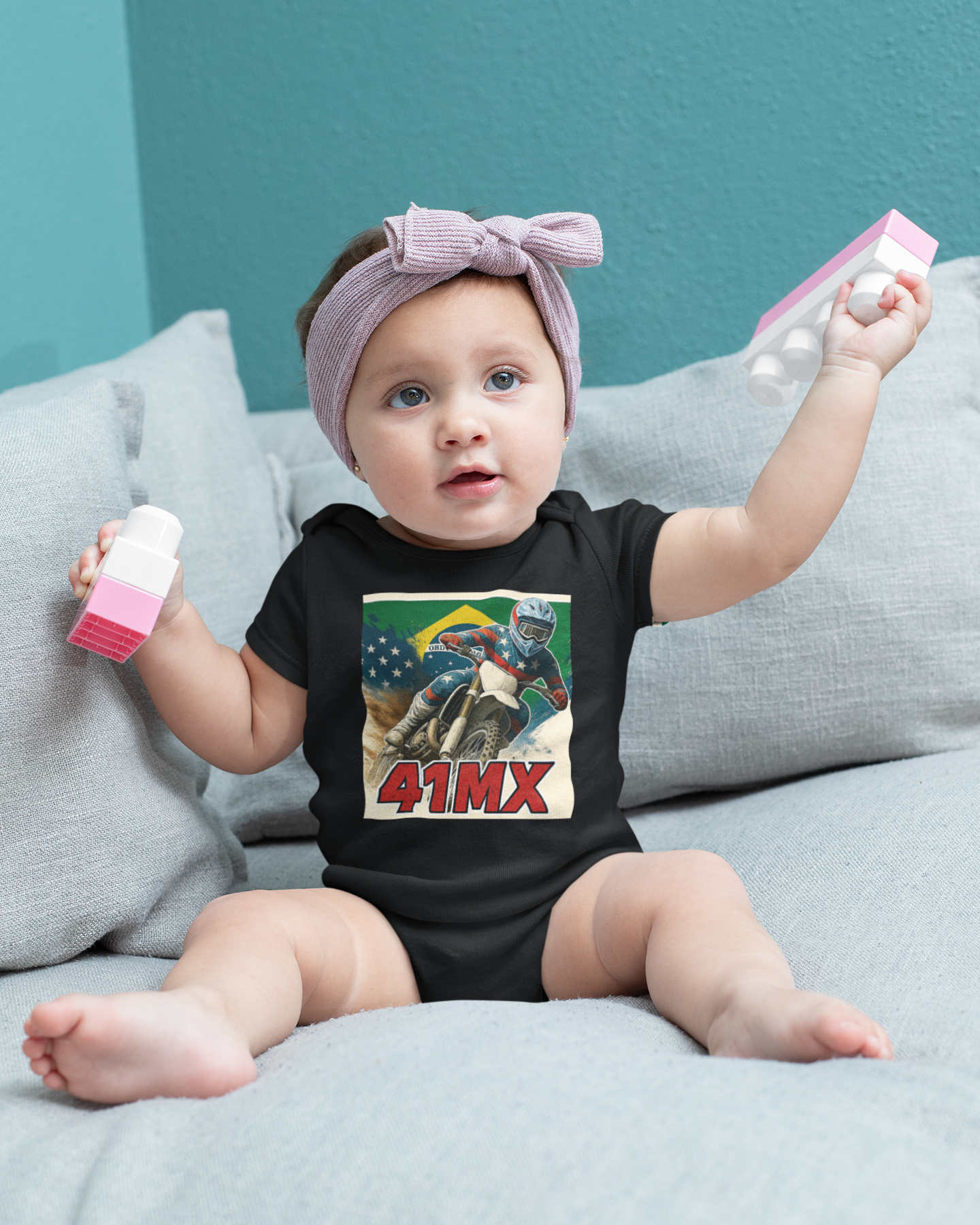 BODY INFANTIL 41MX 100% Algodão – Casual e Esportiva, Várias Cores, UNISSEX