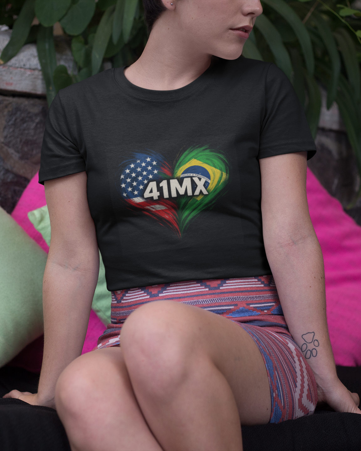 Camiseta Cropped 41MX Feminina- Estampada Algodão Premium Estilo esportiva e casual 00053