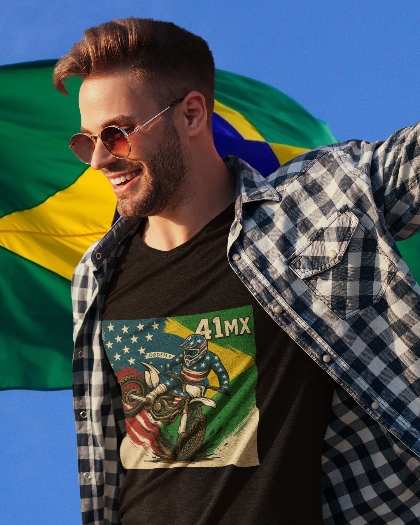 Nome do produto: Camiseta Quality 41MX UNISSEX- Estampada  Algodão Premium Estilo Motocros 00002