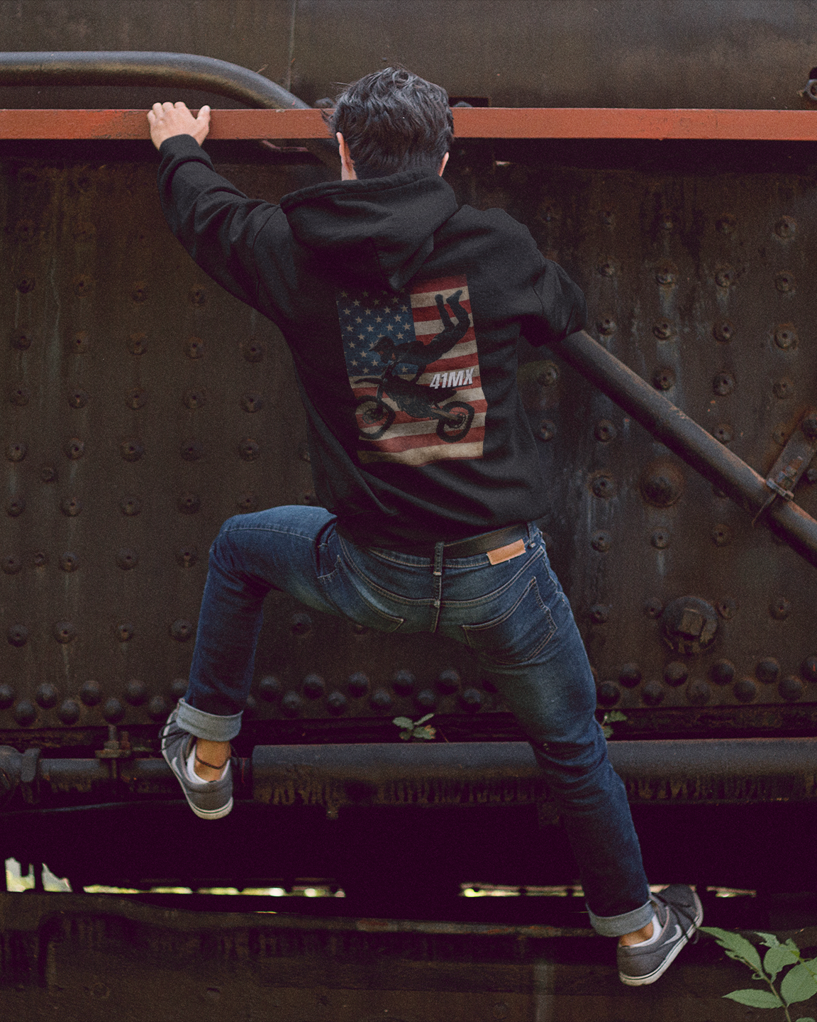 Nome do produto: Moleton com Ziper 41MX Flanelado Unissex – Várias Cores, Estilo Motocross, Casual