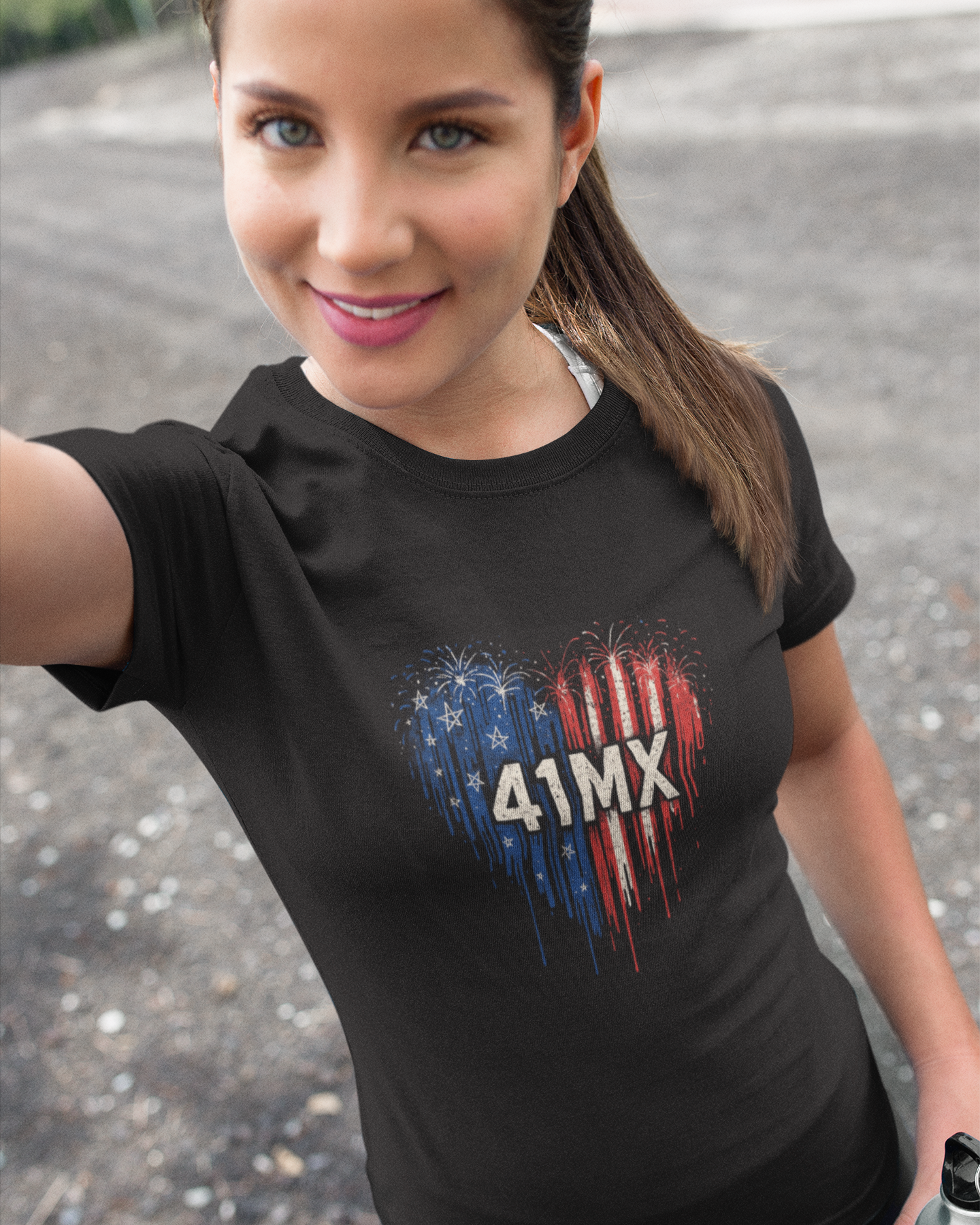 Nome do produto: Camiseta Baby Look 41MX - Estampada Algodão Premium Estilo Motocross 00030