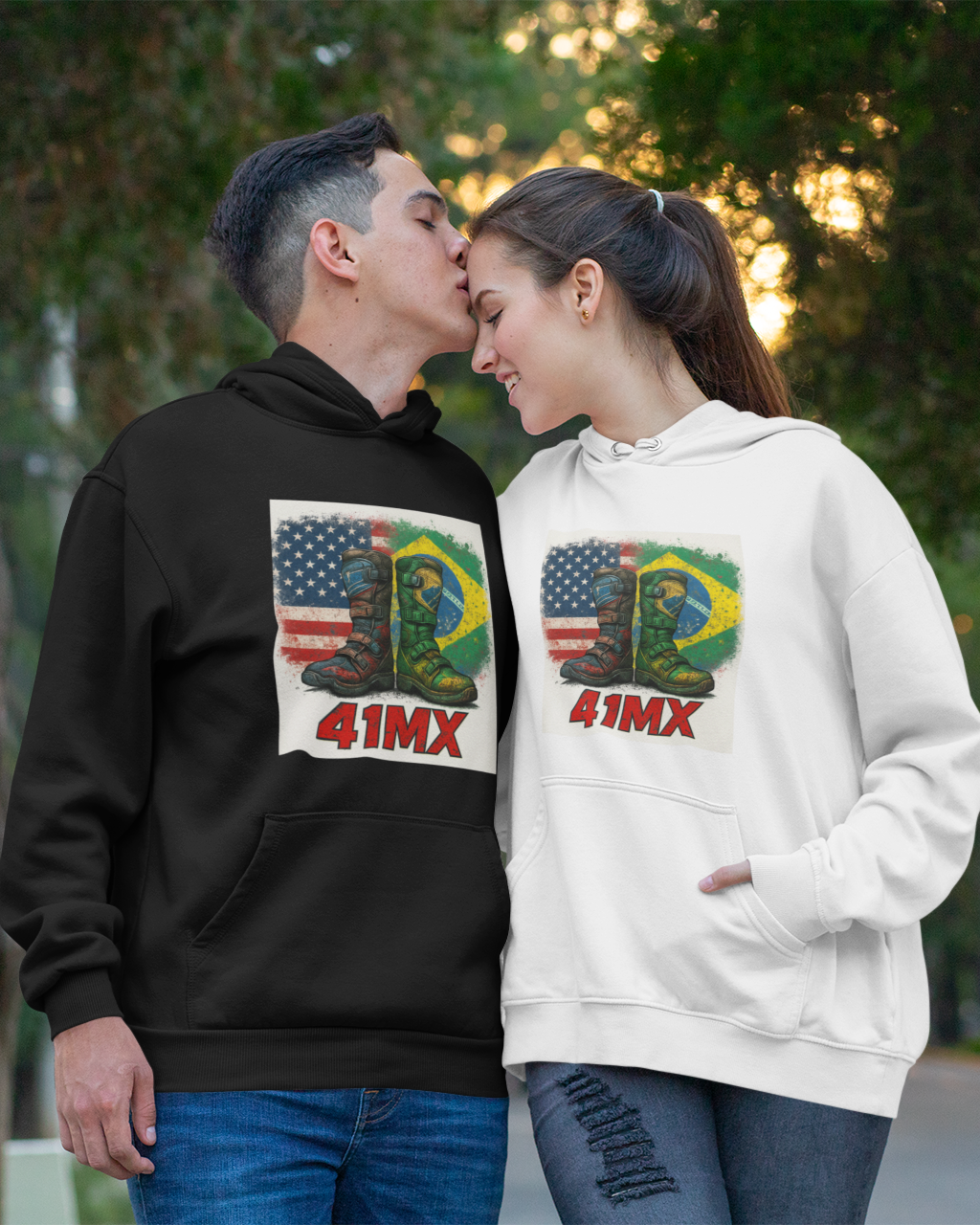 Nome do produto: Moleton Canguru 41MX Flanelado Unissex– Várias Cores, Estilo Motocross, Casual e Esportivo