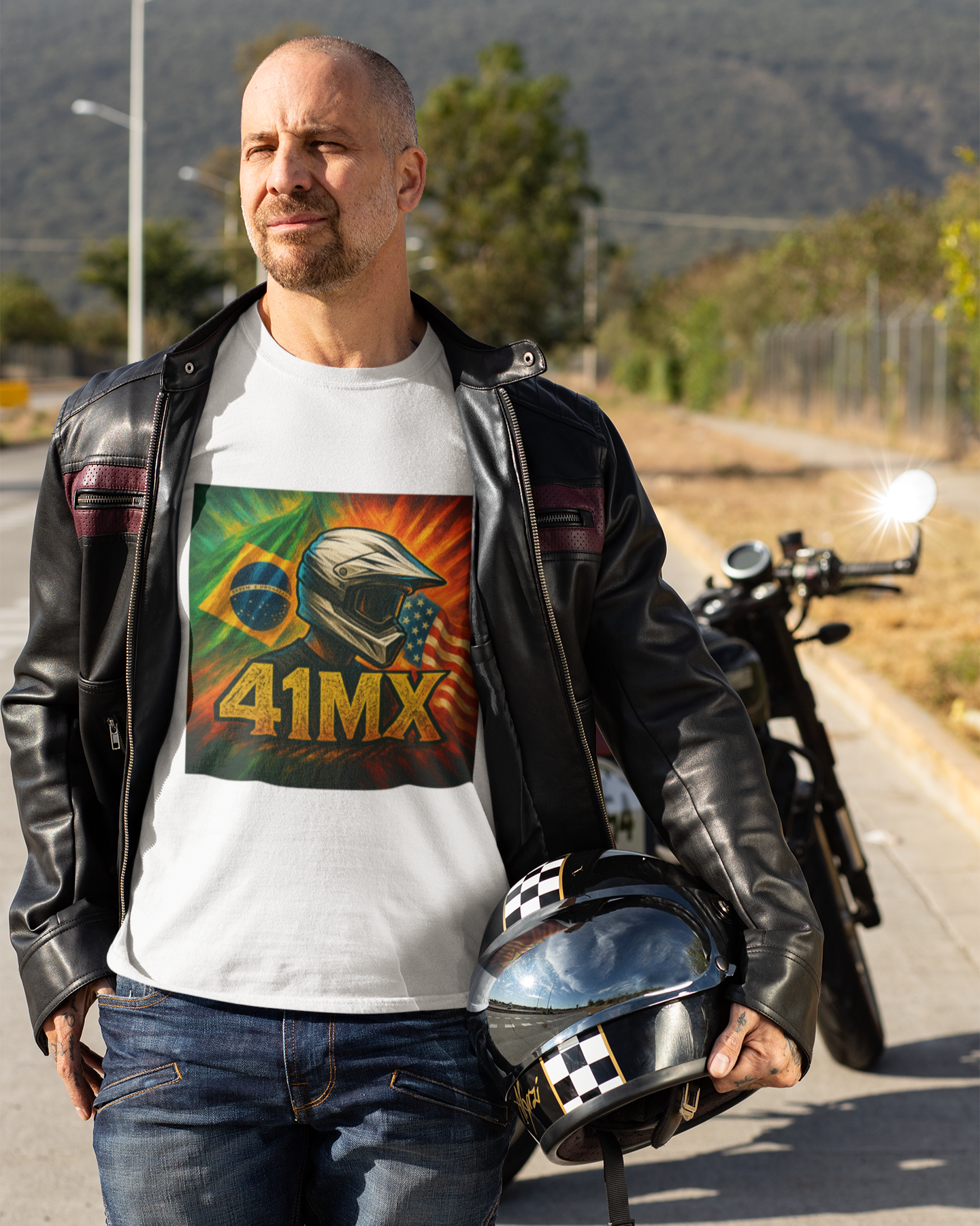 Nome do produto: Camiseta Quality 41MX UNISSEX- Estampada  Algodão Premium Estilo Motocross 00004