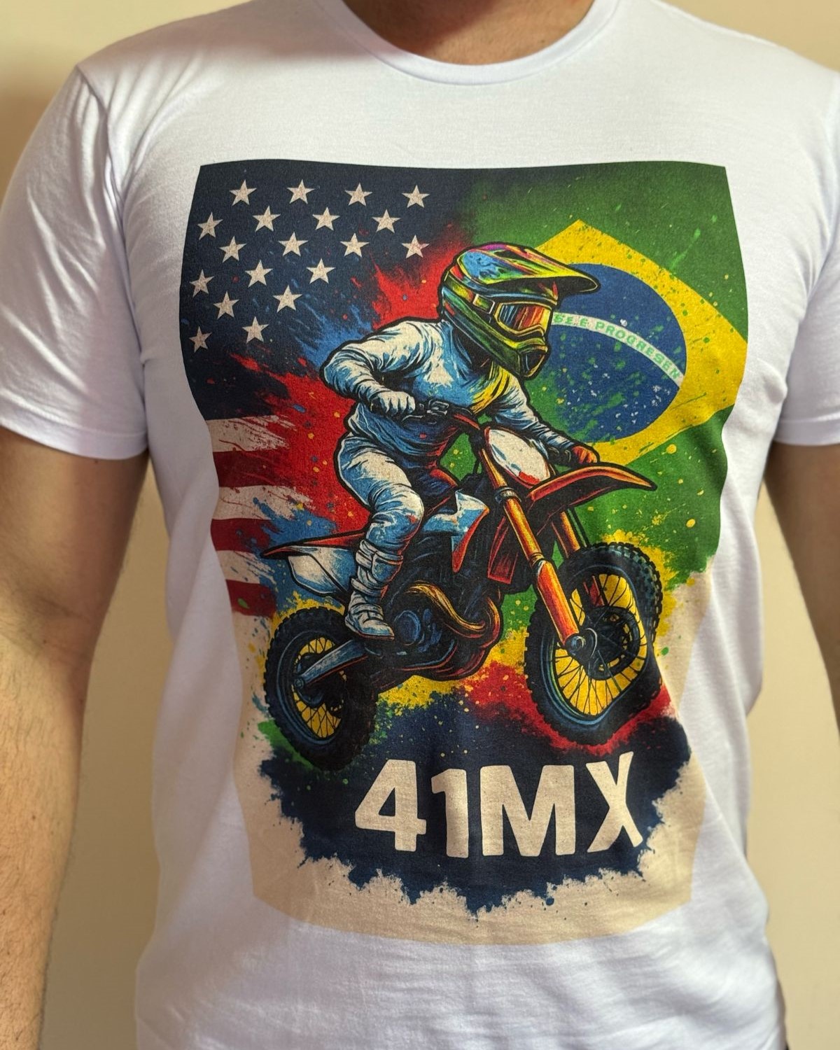 Nome do produto: Camiseta Quality 41MX UNISSEX- Estampada  Algodão Premium Estilo Motocross 00007