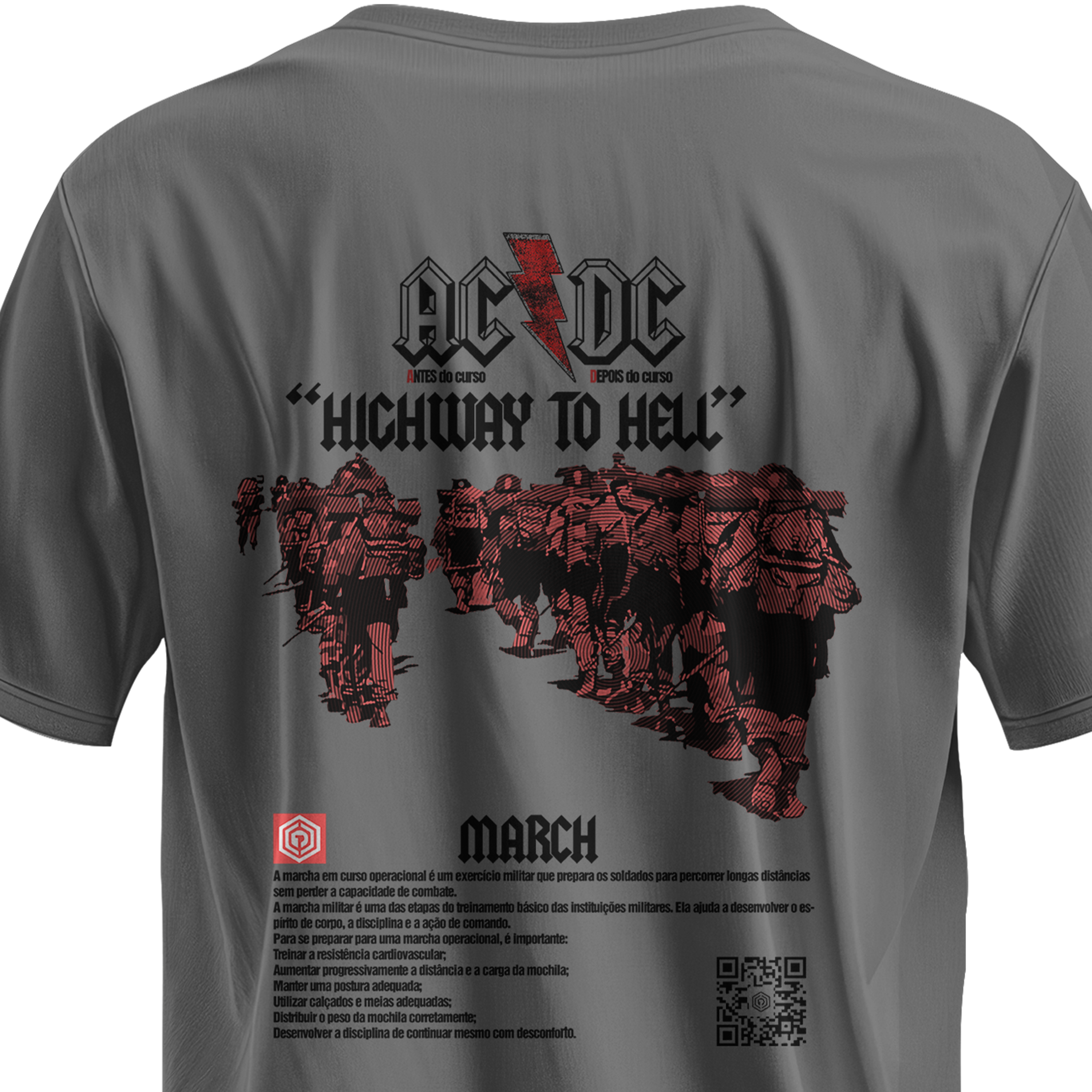 Caminho para o Inferno - Camiseta estonada.