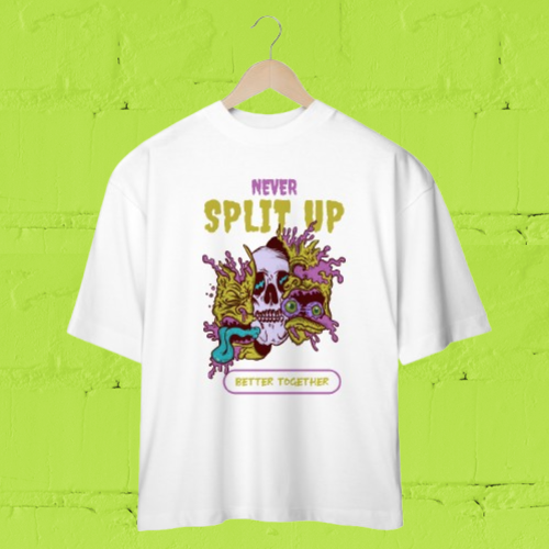 Nome do produto: Camiseta OverSize - Never Split Up, Better Together