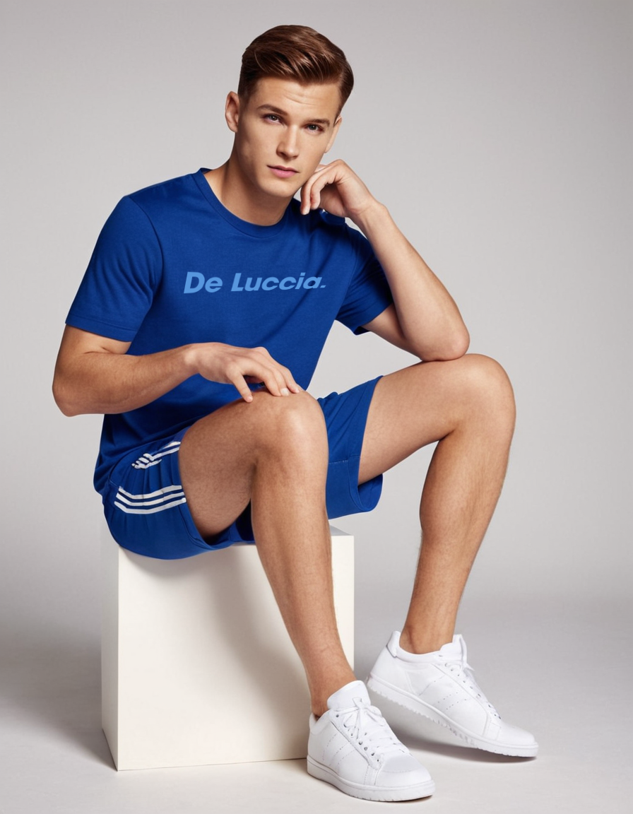 Nome do produto: T- Shirt De Luccia A.P.G Azul