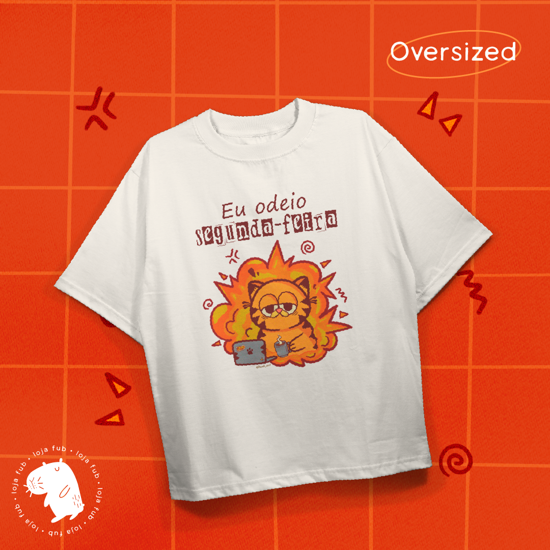 Camiseta Oversized Garfield 