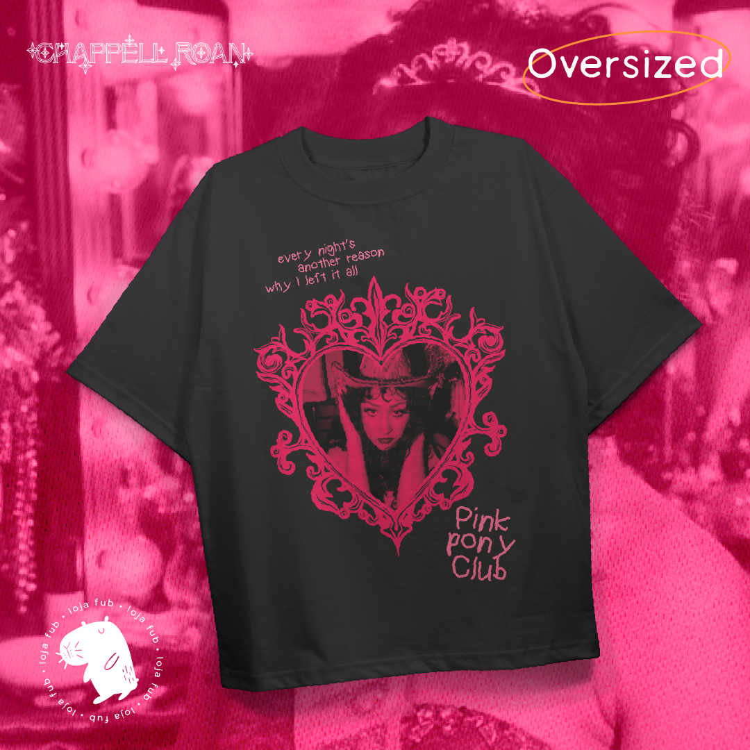 Camiseta Oversized Pink Pony Club