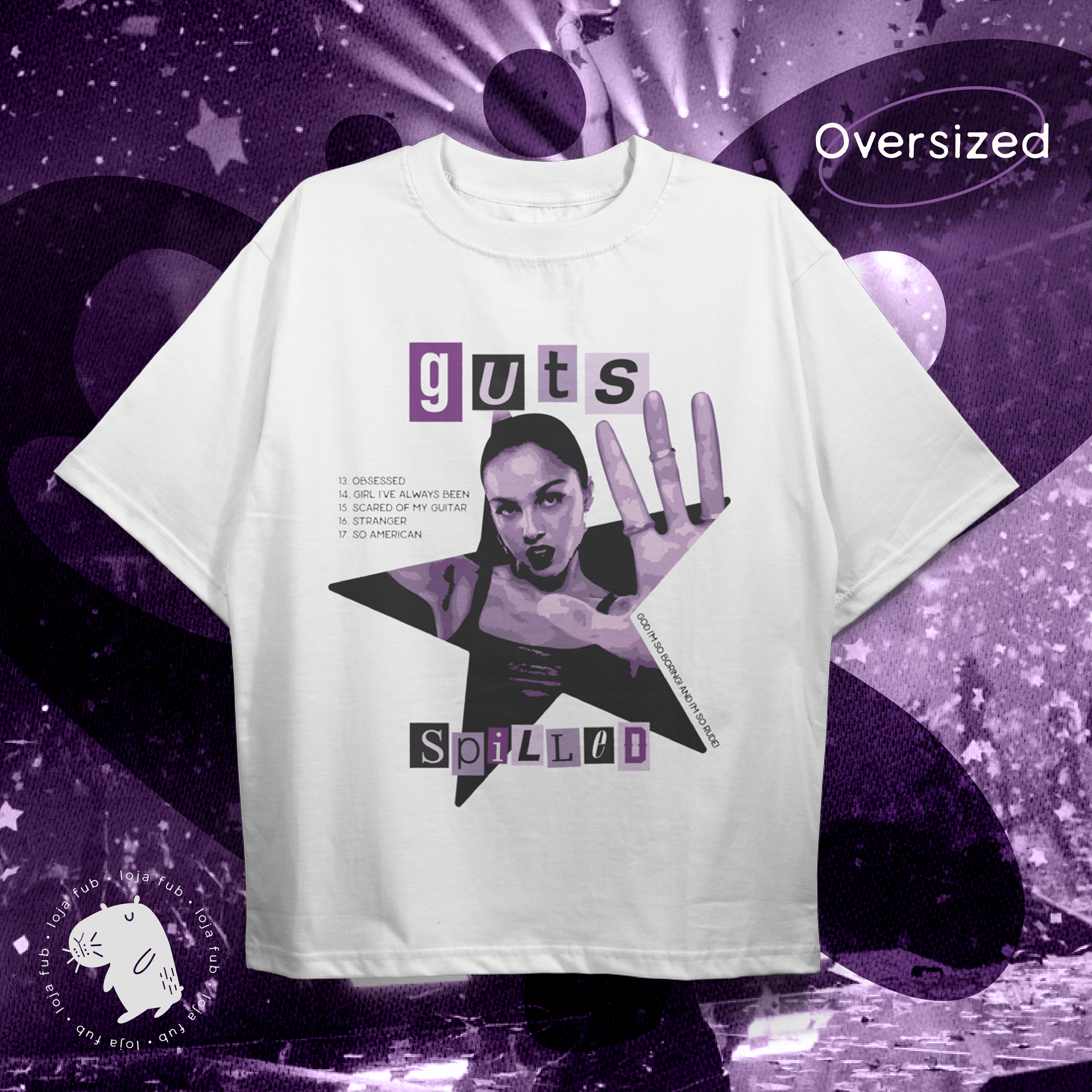 Camiseta Oversized Guts Spilled