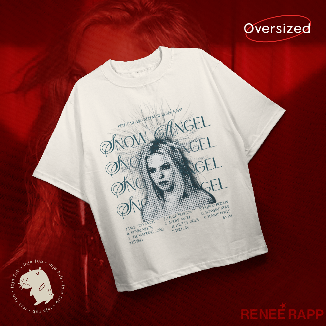 Camiseta Oversized Snow Angel Branca
