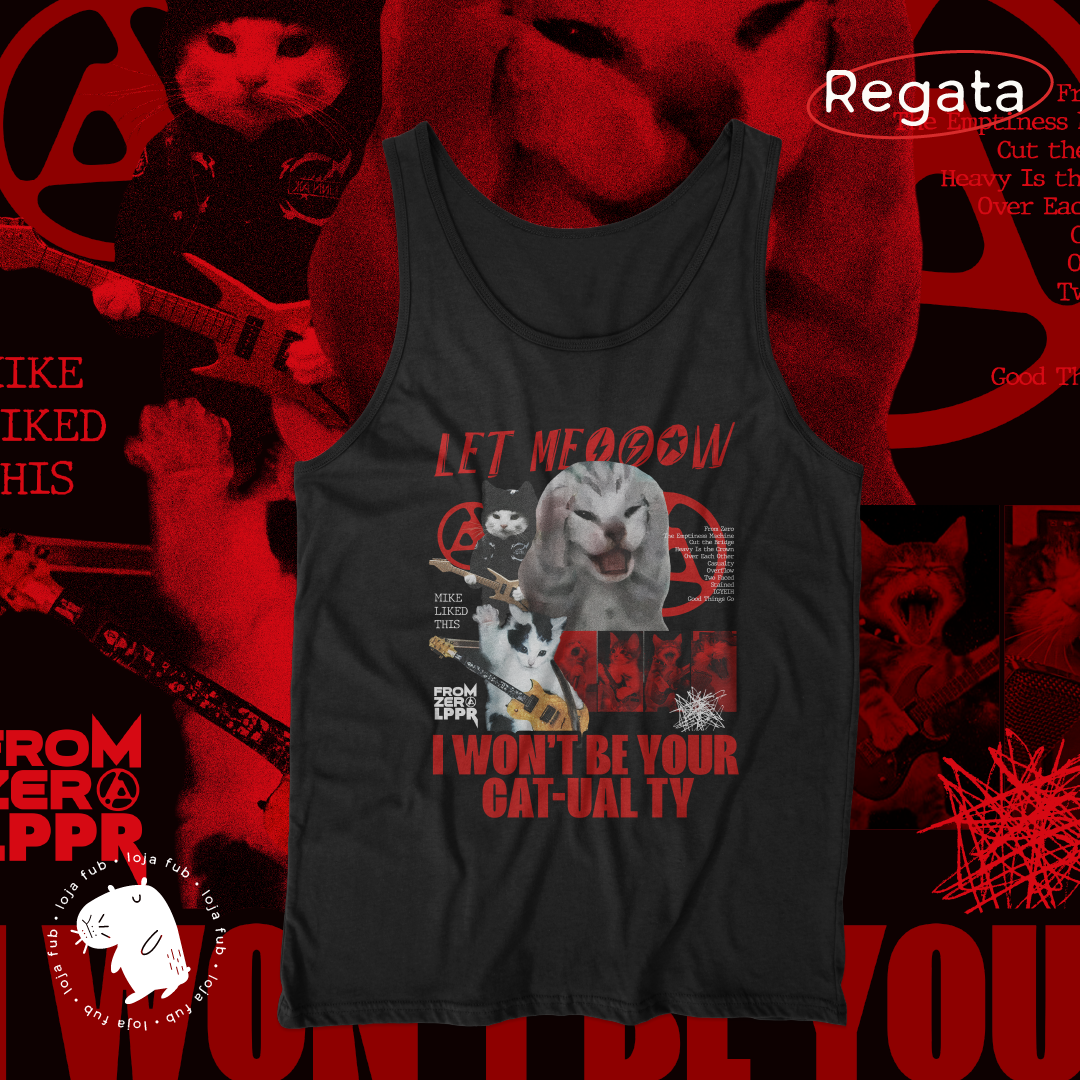 Regata Let Meow Vermelho