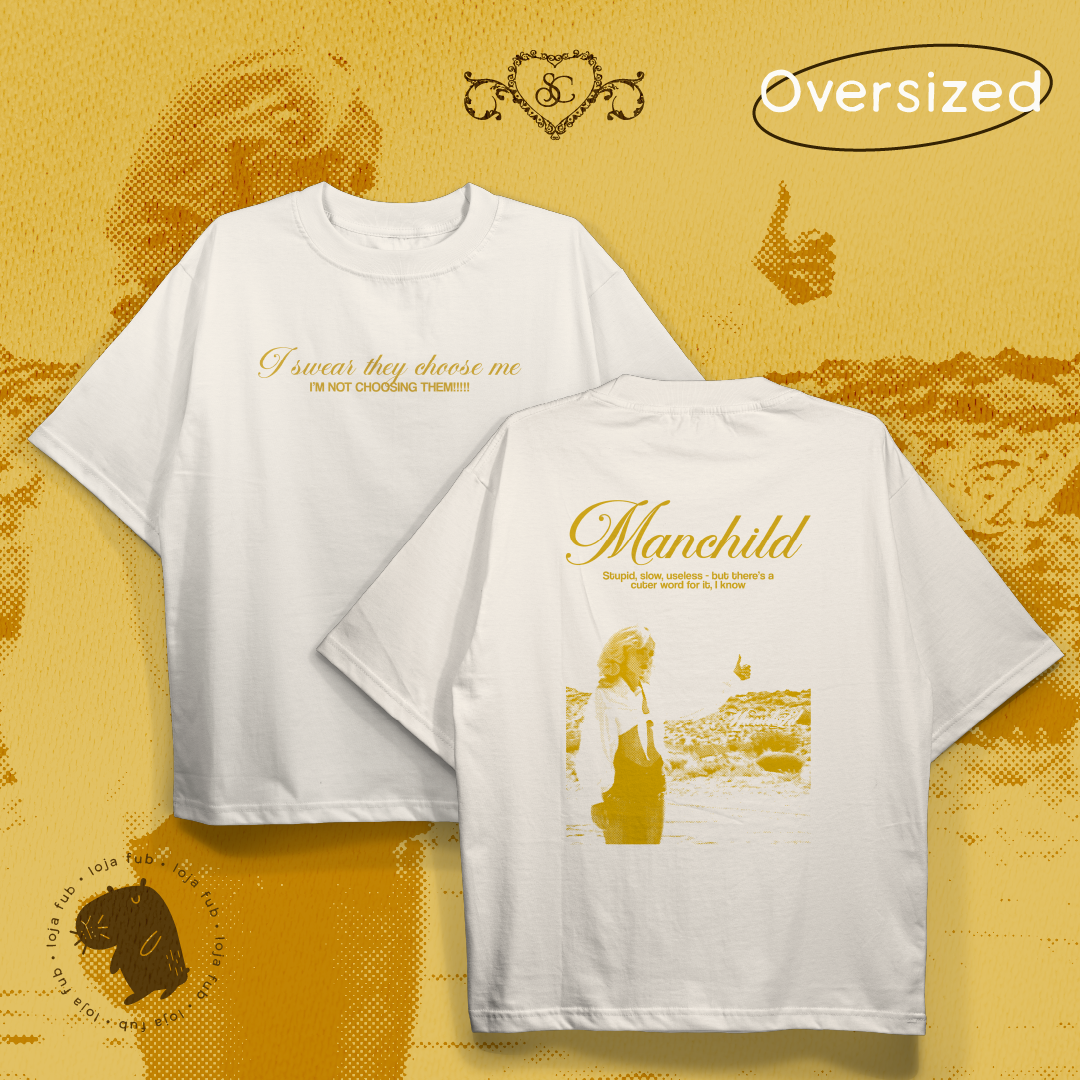 Camiseta Oversized They Choose Me Branco