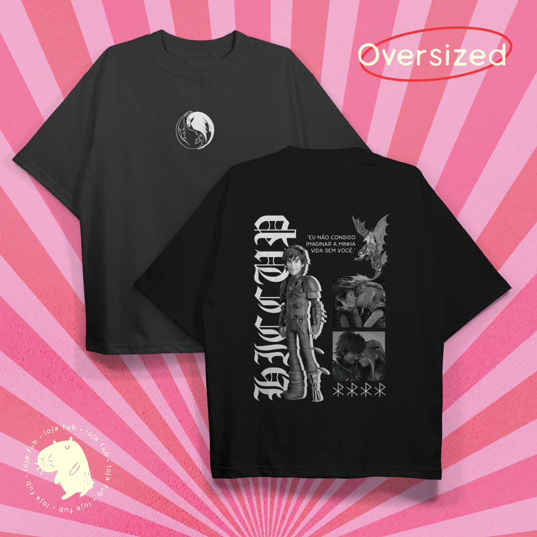 Camiseta Oversized Hiccup