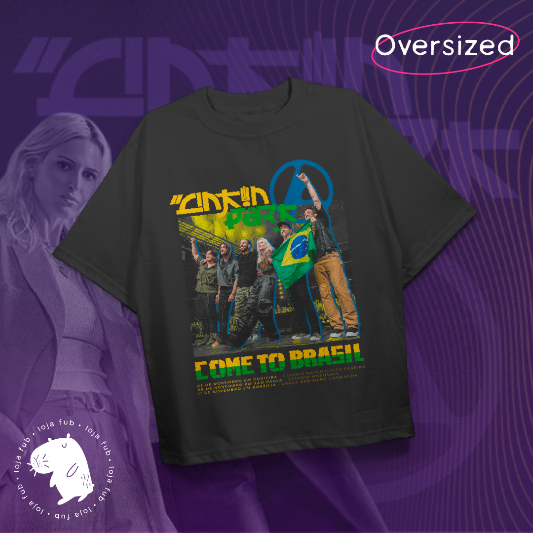 Camiseta Oversized Come to Brasil