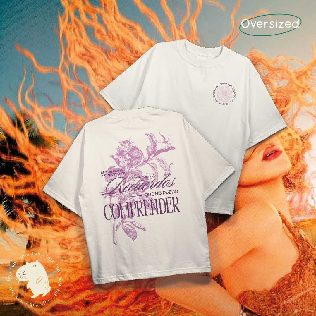 Camiseta Oversized Estoy Aqui