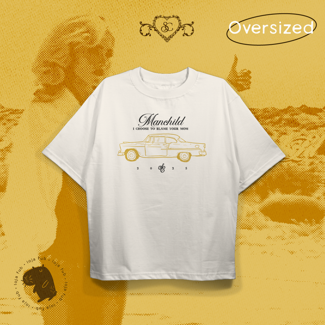 Camiseta Oversized Manchild Branco