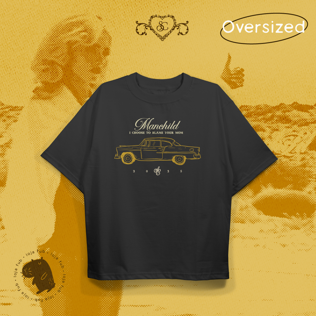 Camiseta Oversized Manchild Preto