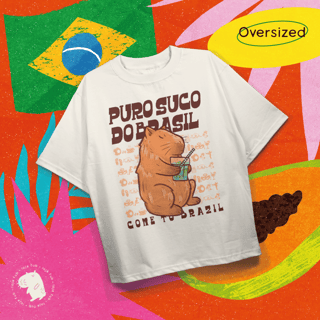 Camiseta Oversized Puro Suco do Brasil
