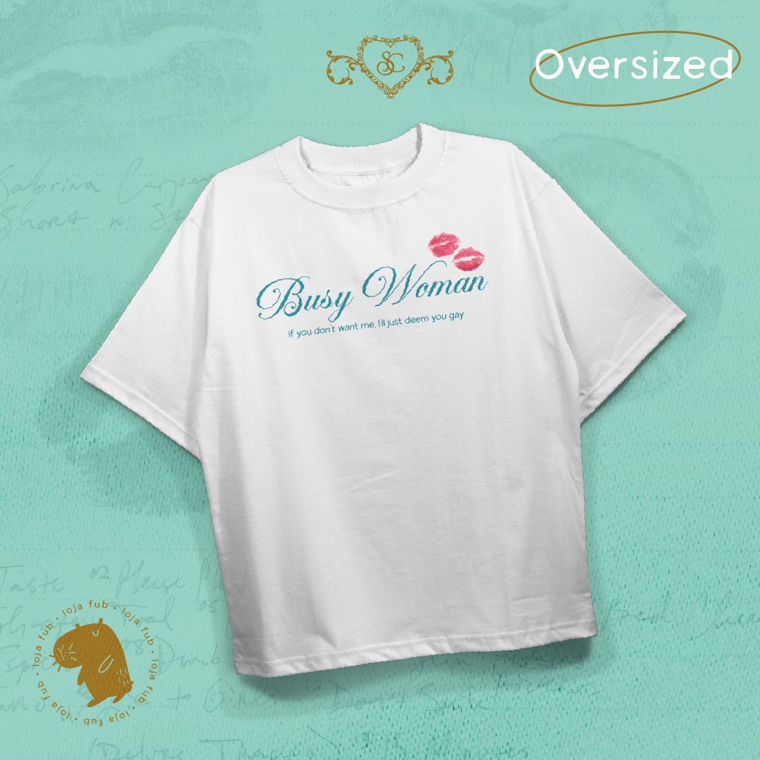 Camiseta Oversized Busy Woman