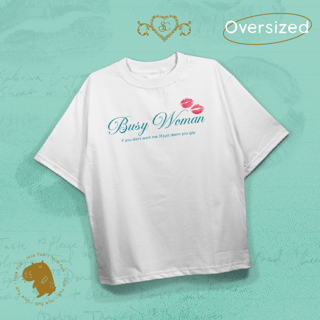 Camiseta Oversized Busy Woman