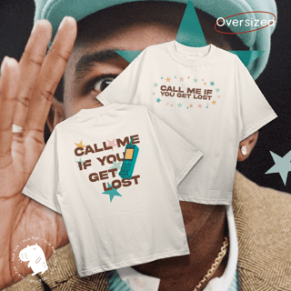 Camiseta Oversized Call Me If You Get Lost