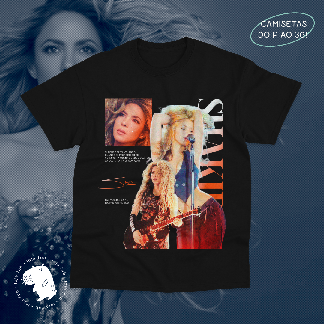 Camiseta Shakira Preto