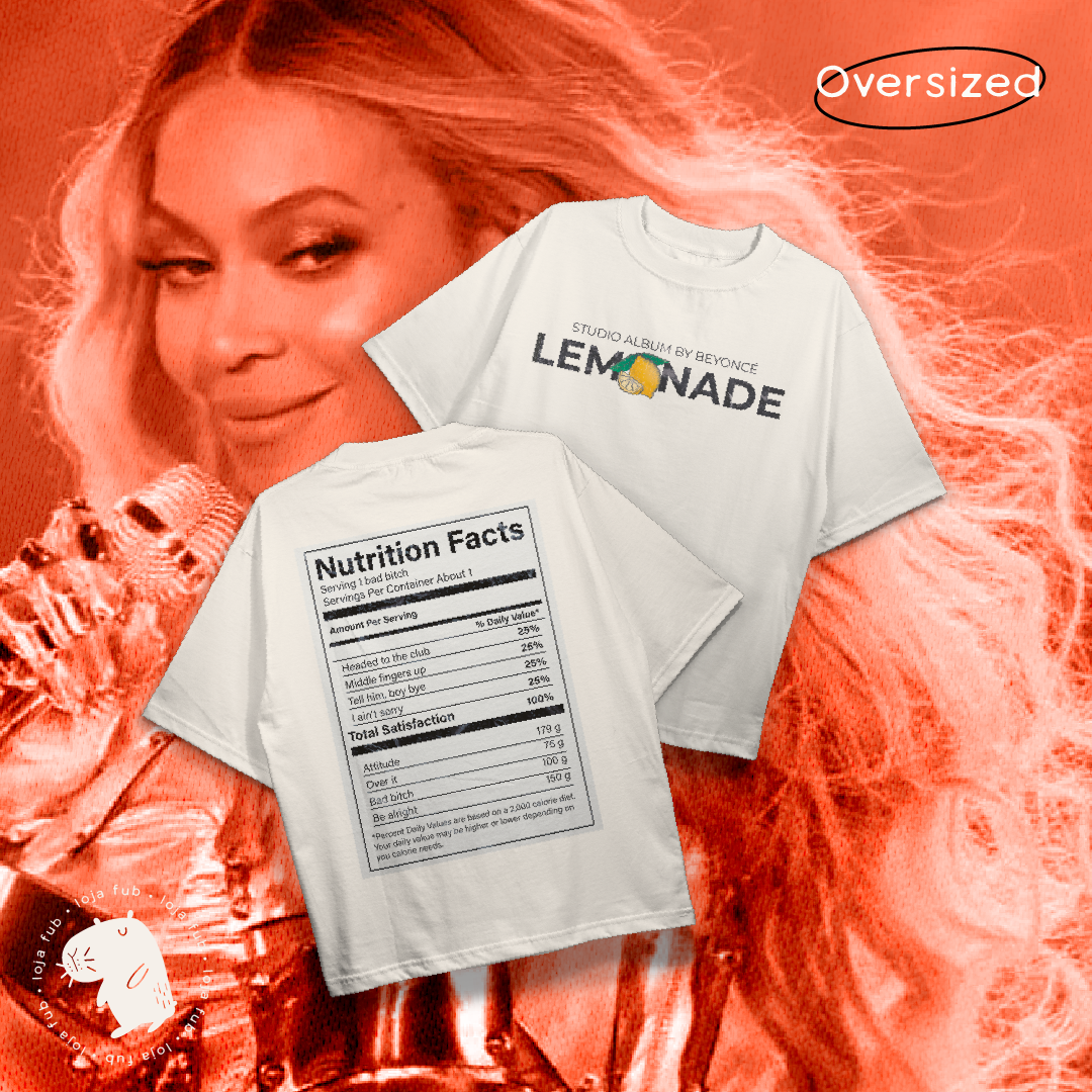 Camiseta Oversized Lemonade