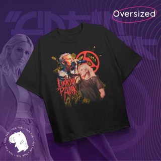 Camiseta Oversized Chester e Emily