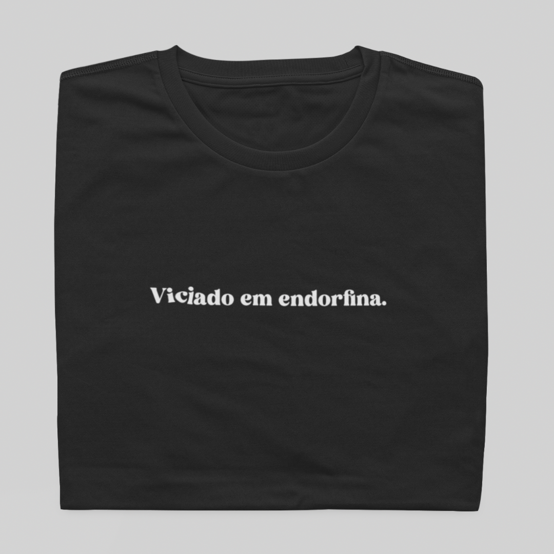 Nome do produto: T- shirt Quality - Viciado em endorfina - COLORIDO